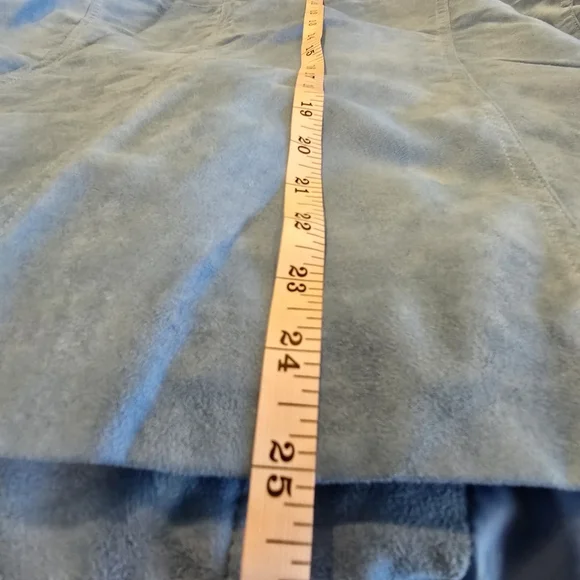 Allison Daley Blue Vegan Suede Jacket - Picture 13 of 13